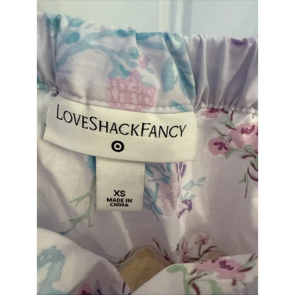 Love Shack Fancy x Target Dress Size XS Jeanne Tiered Ruffle Tie Babydoll - Picture 4 of 13
